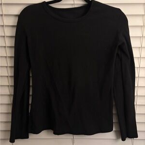 Cuddl Duds Black Long Sleeve Thermal Tee